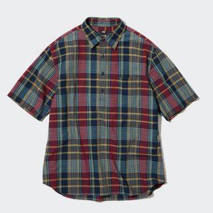 Uniqlo - Madras Plaid Short-Sleeve Shirt - MEDIUM